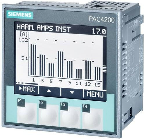 Siemens Digitales Einbaumessgerät 7KM4211-1BA00-3AA0 in Grau - Bild 1