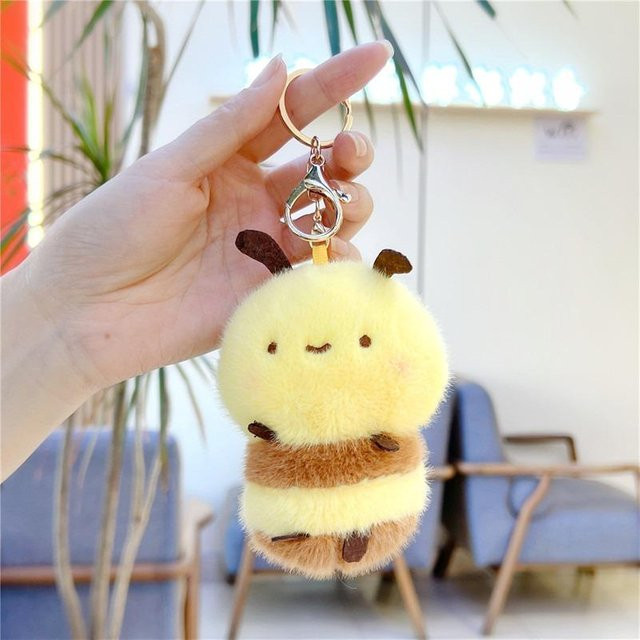 Schlüsselanhänger Bienenanhänger Plüsch, 11 cm, Unisex - Bild 1