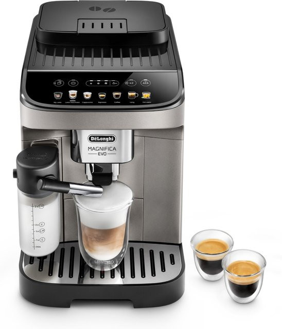 DeLonghi Magnifica Evo ECAM 290.81.TB Kaffeevollautomat in Silber-Schwarz mit LatteCrema System für Bohnen und Pulver - Bild 1