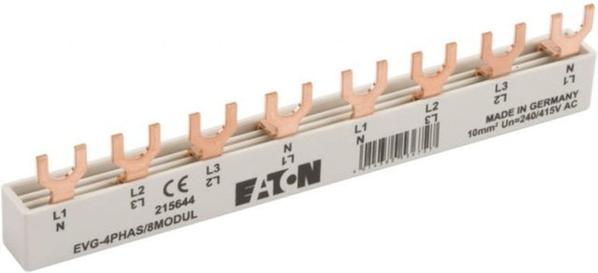 Eaton Euro-Vario-Sammelschiene IE=63A EVG-4PHAS/8MODUL in Silber - Bild 2