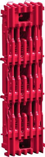 Rittal RiLineX Basismodul 9360150 Sammelschienen-Modul 3-polig in Rot, Länge: 5,4 cm, 6 Stück - Bild 1