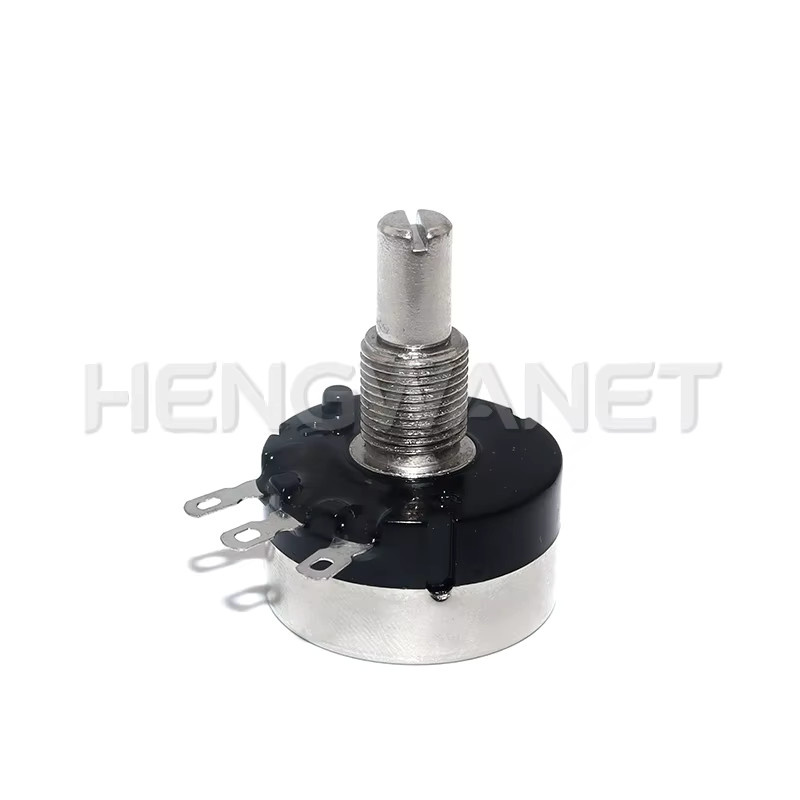 HENGWANET 3er Set RV24YN20S Kohleschicht-Potentiometer mit A03-Knopf und Skala, Einzel-Drehpotentiometer in verschiedenen Widerständen (1K, 2K, 5K, 10K, 20K, 50K, 100K, 1M Ohm) - Bild 2