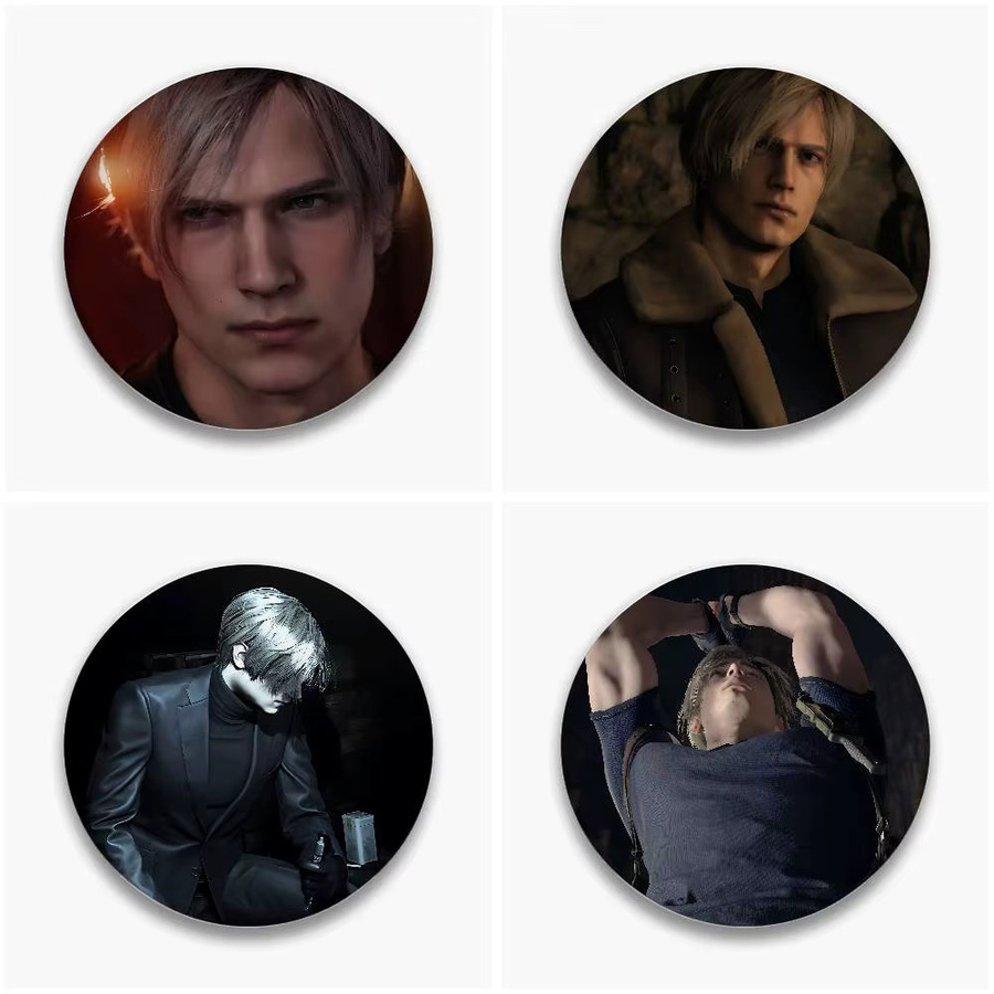 52TOYS Brosche L-Leon K-Kennedy, Weißblech, Silber - Bild 2