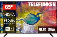 Telefunken D65Q920B2CW QLED Fernseher 4K UHD in Schwarz - Bild 1