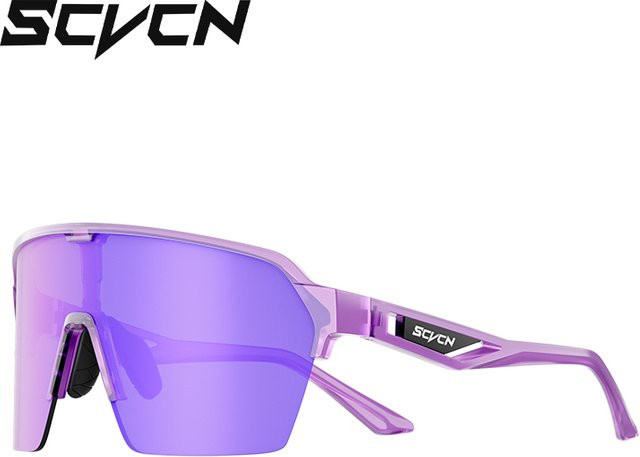SCVCN Sportsonnenbrille, Herren, Vollrand, Kunststoff, lila - Bild 1