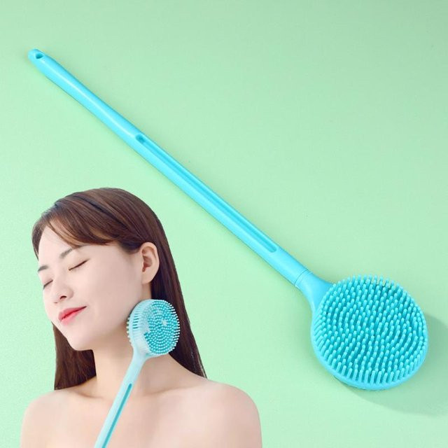HNKMP Silikon-Rückenbürste zur Körperreinigung und Peeling-Massage, Turquoise, Unisex - Bild 1