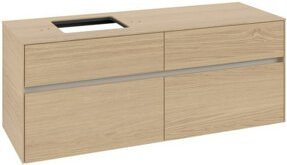 V&B Waschtischunterschrank Collaro in Nordic Oak mit Waschbecken links, B/T/H: 140 x 54,8 x 50 cm - Bild 1