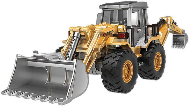yikesong Bagger Traktor Zement Lkw Auto Bulldozer Kran, Spielzeug Modell, Metall, Kunststoff - Bild 1