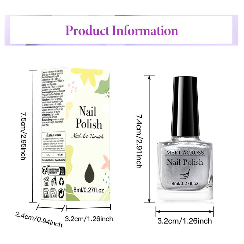 Meet Across Nagellack, Metallic, 8 ml - Bild 4