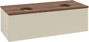 V&B Waschtischunterschrank Antao mit Beleuchtung, Farbe: Weiss, B/T/H: 120 x 50 x 50 cm - Bild 1