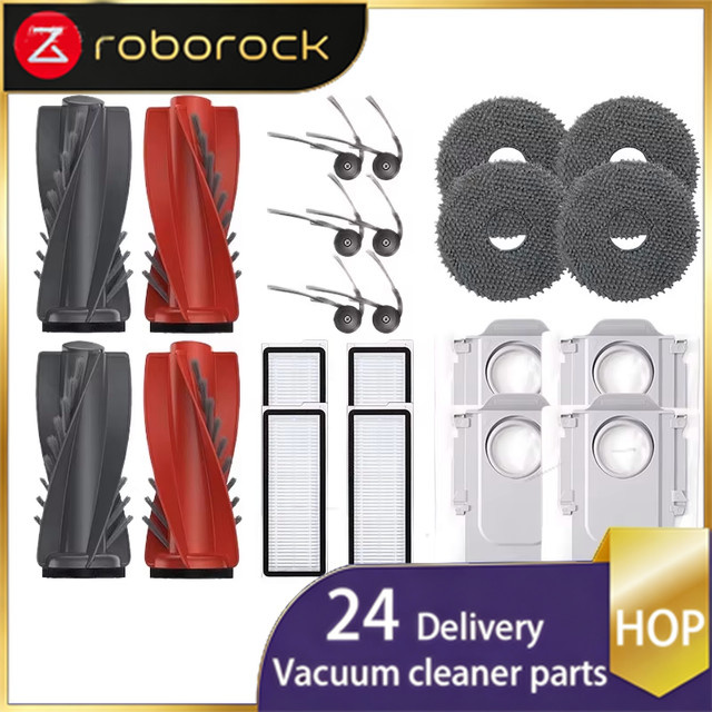 Roborock Ersatzteil-Set für Qrevo, Curv, Edge und S5X Modelle in Multicolour mit Bürsten, Filtern, Mopps und Beuteln - Bild 1