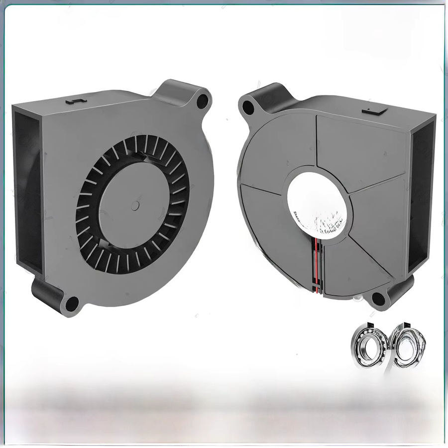 YOUNUON DC Turbo Gebläse Lüfter Set, 2 Stück, Schwarz, B/T/H: 60 x 60 x 15 mm - Bild 1
