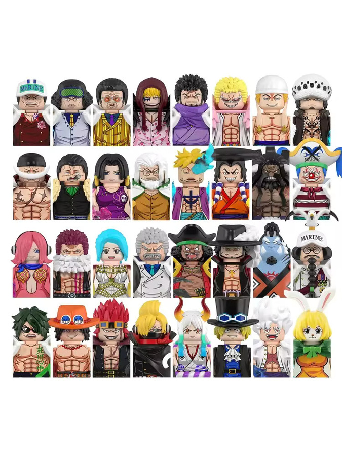 One Piece Luffy Zoro Nami Sanji Chopper Bausteine Mini-Actionfiguren Zubehör - Bild 3