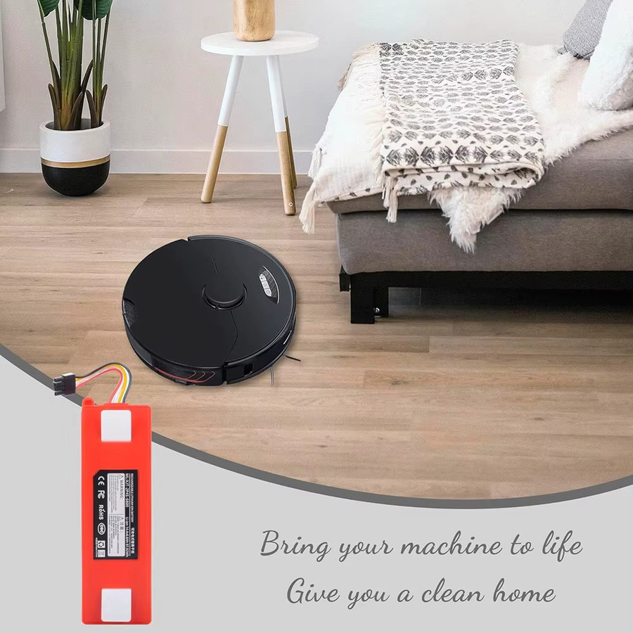 Roborock Ersatzakku 14,8V 6500mAh Hochleistungs-Li-Ionen-Akku kompatibel mit Xiaomi Roborock S5 S50 S55 S6 S7 Max S7 MaxV Ultra E4 E20 E35 Q7 Max Roboterstaubsaugern - Bild 3
