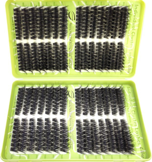 AMSDCN Lash Clusters DIY Wimpernverlängerung, D Curl, Mega Volume - Bild 1