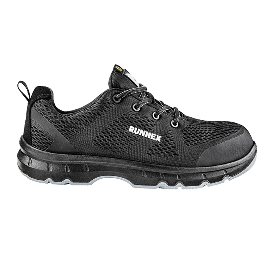 RUNNEX Sicherheitsschuhe FlexStar S1 in Schwarz-Grau aus Synthetik nach EN ISO 20345 - Bild 2