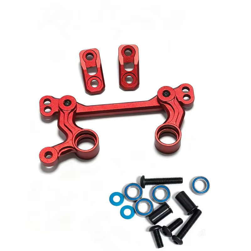 Tamiya RC-Lenkset, Zubehör, Metall, Rot - Bild 1