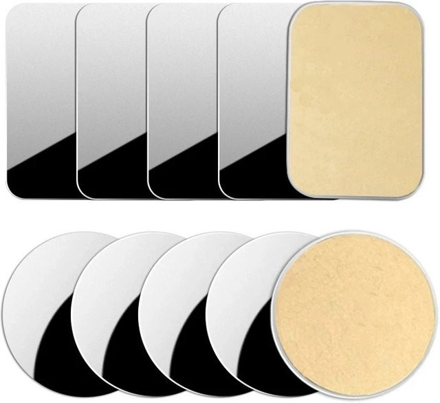 5 Stück magnetische Metallplatten in Silber für universelle Auto-Handyhalterungen und Magnetständer, kompatibel mit Xiaomi und iPhone - Bild 1