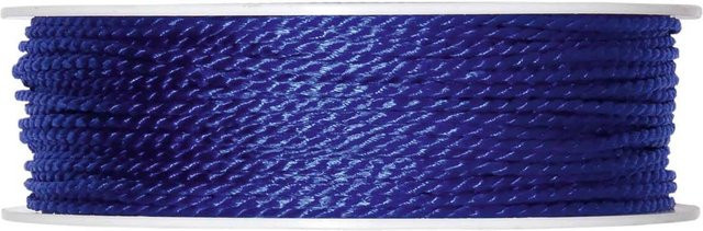 Halbach Kordel 2mm Blau aus Acetat, Polyester und Baumwolle, 10m - Bild 1