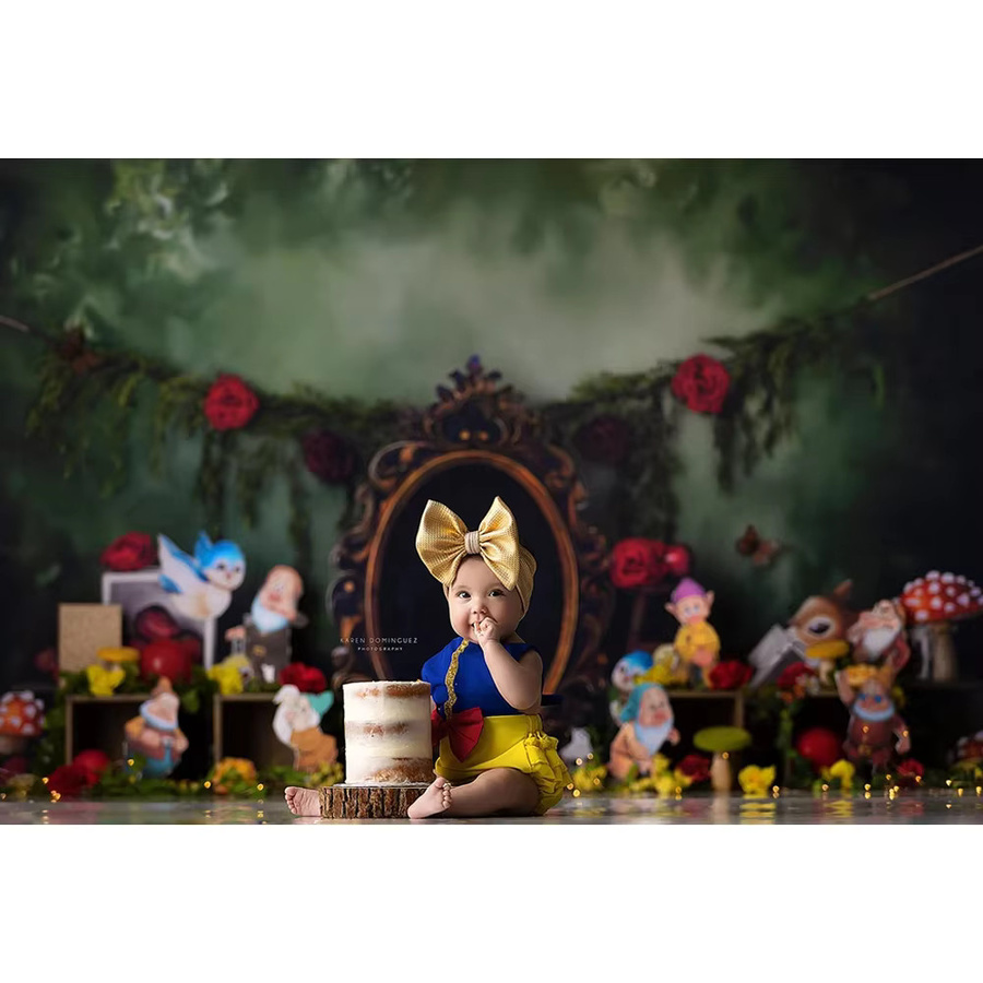 VIKAMA Märchen-Wandteppich für Kinderzimmer und Geburtstagsparty, Mehrfarbig, B: 125 cm, H: 100 cm - Bild 4