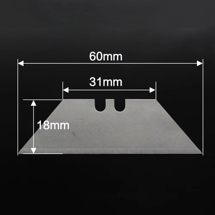 DAZZLEEX 30 Stück Trapezklingen aus Stahl für 18mm Snap-Off-Messer in Schwarz und Silber - Bild 4