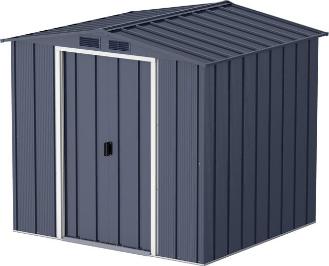 Duramax Metall-Gerätehaus in Anthrazit B/T/H: 180 x 180 x 180 cm - Bild 1