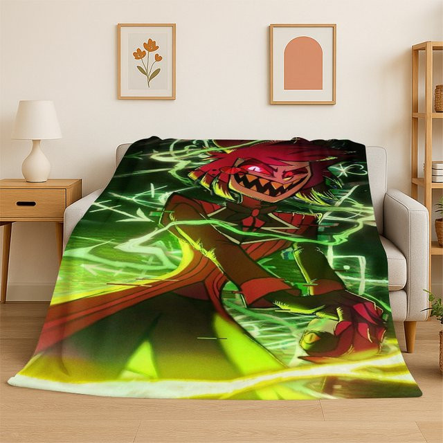 Livrane Hazbin Hotel Charlie Flanelldecke 3D-Cartoon, weiche und warme Decke in Multicolour - Bild 1