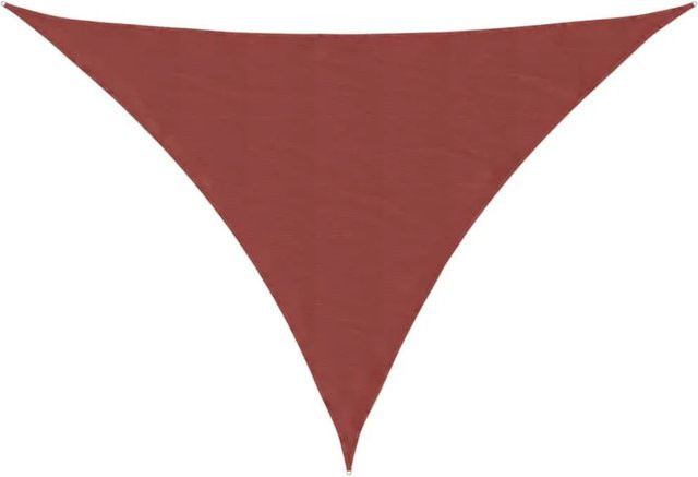 Furnicato Sonnensegel Dreieckig aus Oxford-Gewebe in Terrakotta Rot, B/T/H: 4 x 5 x 6 m - Bild 1