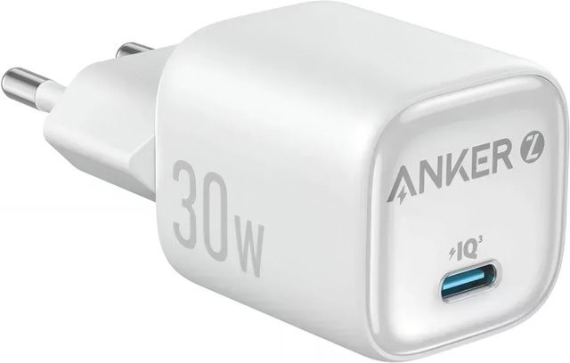 Anker Zolo Netzladegerät 30W mit 1 x USB-C in Weiß A2698G21 - Bild 1