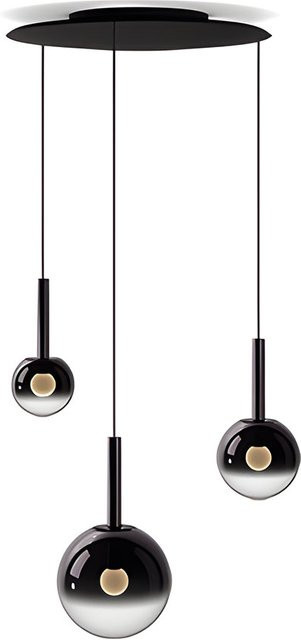 Occhio Luna Sospeso Cloud 3 LED-Pendelleuchte in Schwarz Matt mit dimmbarer x-tra warm LED (2200K - 3500K) - Bild 1