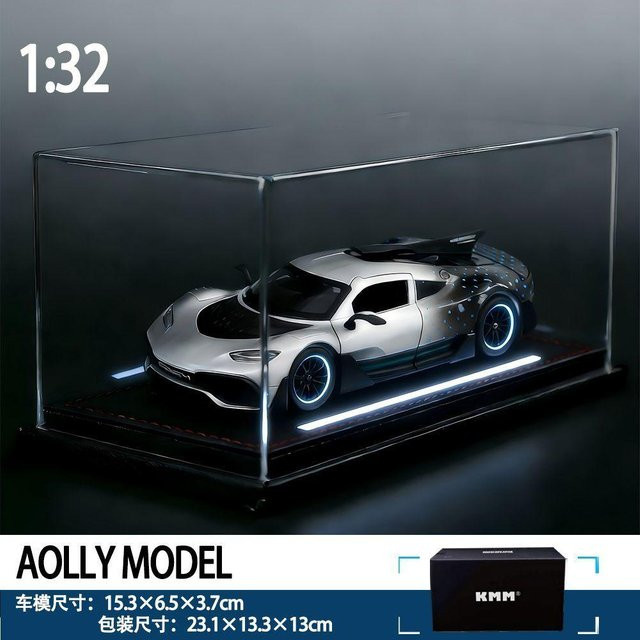 Linyi toy car Amg One Supersportwagen, Metallmodell, 1:32, mit Licht und Sound, ab 4 Jahren - Bild 1