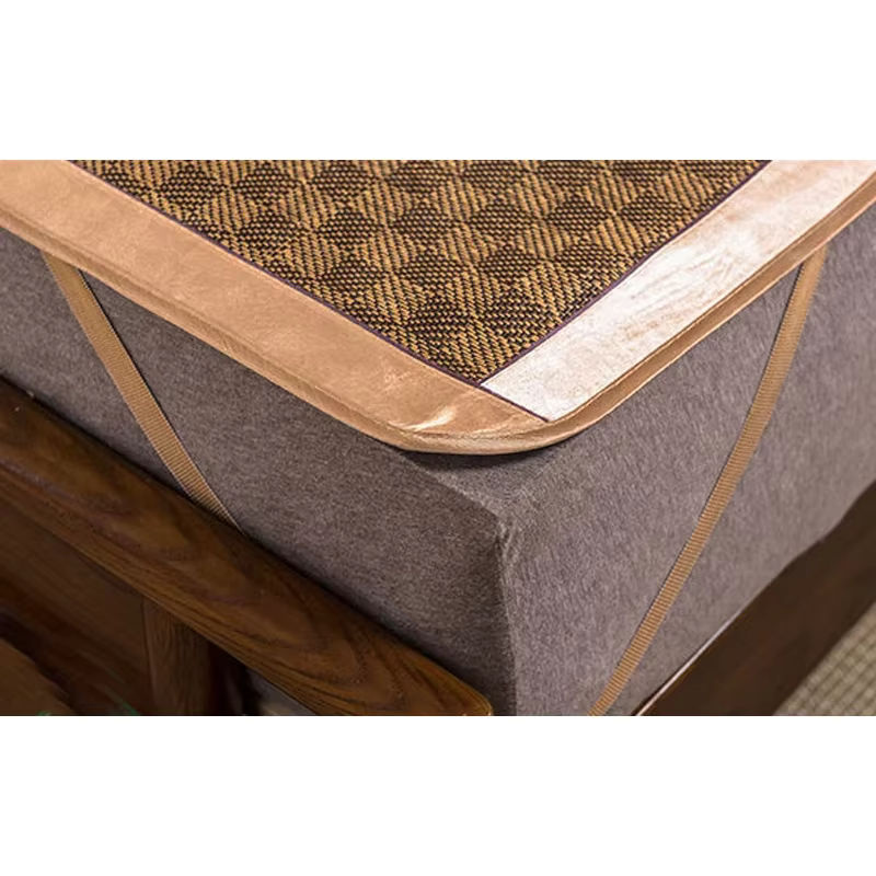 WASART Sommer-Bambus-Rattan-Matte für Erwachsene und Kinder, kühle Schlafmatte in Braun, B/T: 80 x 195 cm, 2er-Set - Bild 3