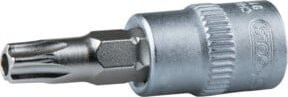 KS Tools Bit-Stecknuss TX 3/8 Zoll mit Stirnlochbohrung in Silber - Bild 1