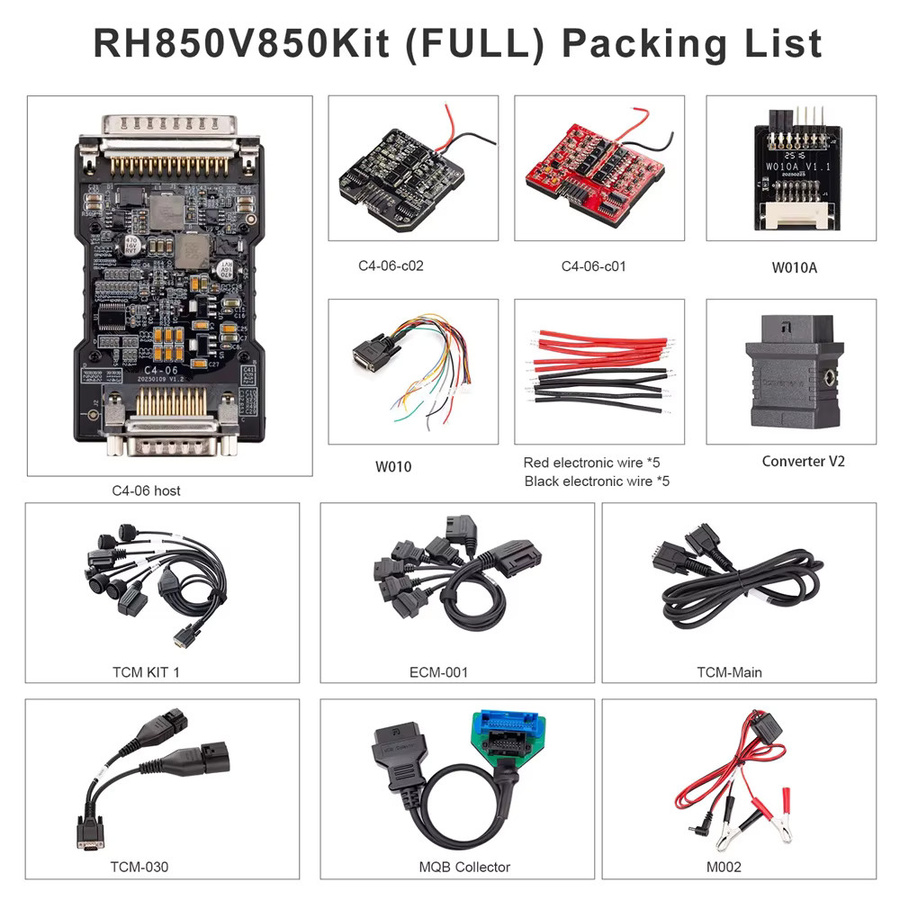OBDSTAR RH850/V850 Adapter Komplettset mit MQB Collector ECM001 und TCM030 für MQB Alle Schlüssel Verloren - Bild 5