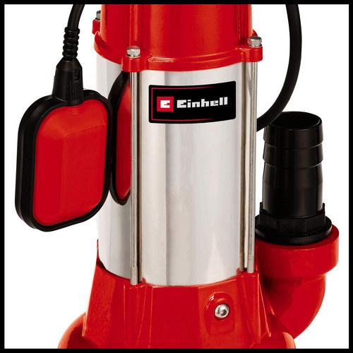 Einhell Schmutzwasserpumpe GC-DP 1340 G in Rot mit 23000 l/h Förderleistung - Bild 4