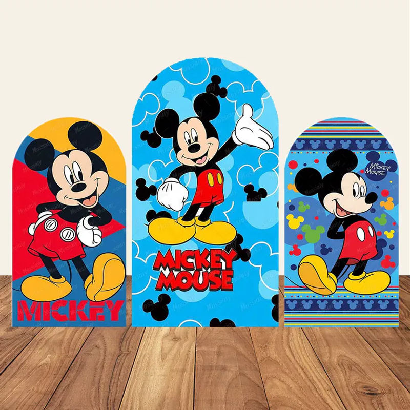 Potdemiel Mickey Mouse und Donald Duck Kinder-Fotohintergrund mit gewölbter Abdeckung, personalisierbar, mehrfarbig, B/H/T: 120 x 50 x 50 cm - Bild 2