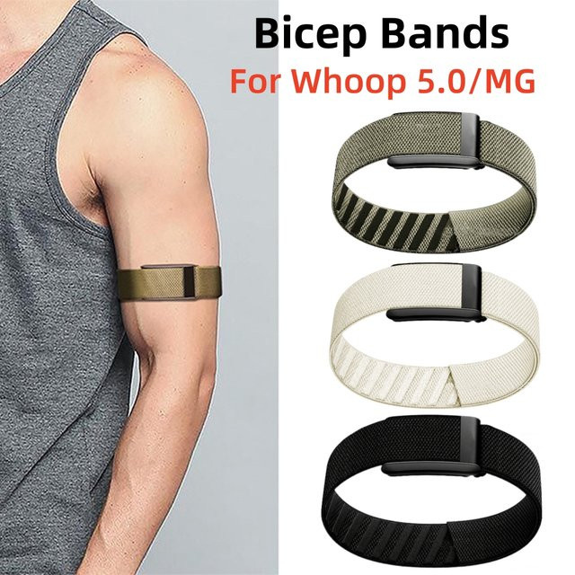 SZKOSTON Atmungsaktives Nylon Sport Ersatzband für Whoop 5.0/MG Verstellbarer Armgurt und Bizepsband - Bild 1