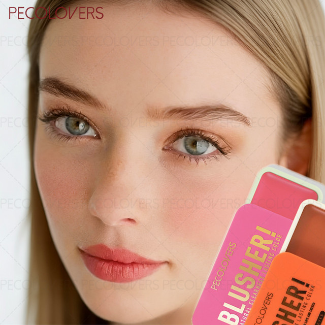 PECOLOVERS Rouge-Puder, Helles Beige, Matt, Unisex - Bild 1