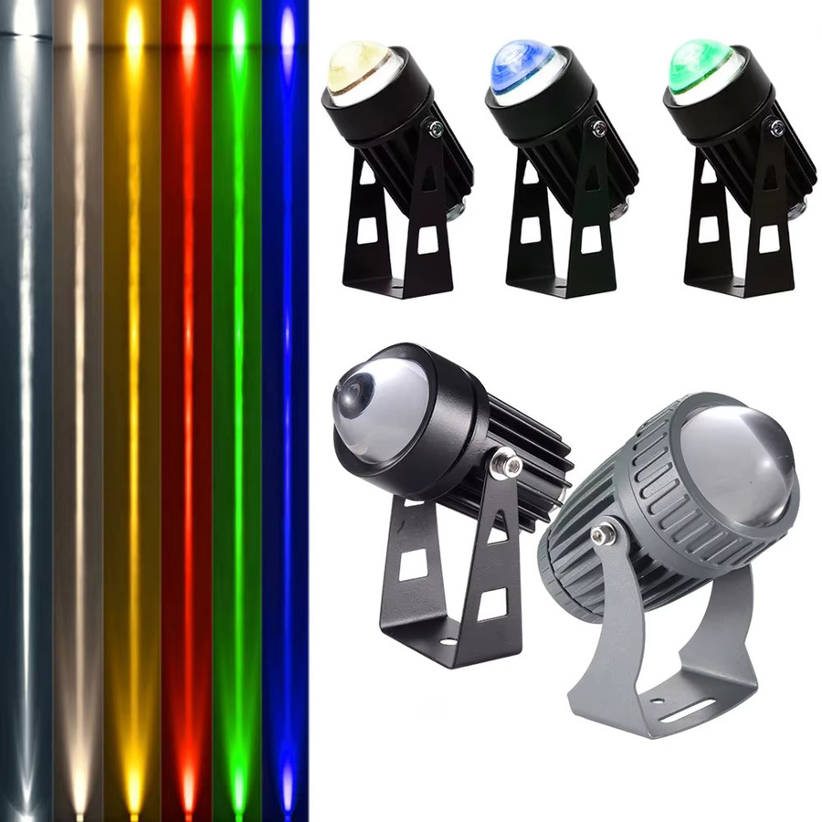 VKJMLED RGB LED-Wandstrahler für den Außenbereich, IP65 wasserdichter Zylinder-Flutstrahler in Rot, Grün, Blau und Multicolour - Bild 1