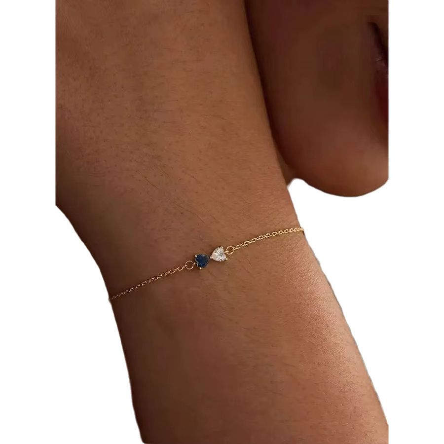 BAUTOBVC Armband, Geburtsstein-Schleife, Gold, Kristall, Damen - Bild 3