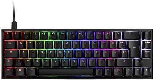 Ducky ONE 2 SF Mechanische Gaming-Tastatur mit MX Speed Silver Switches, QWERTZ Deutsch, Schwarz/Weiß - Bild 1