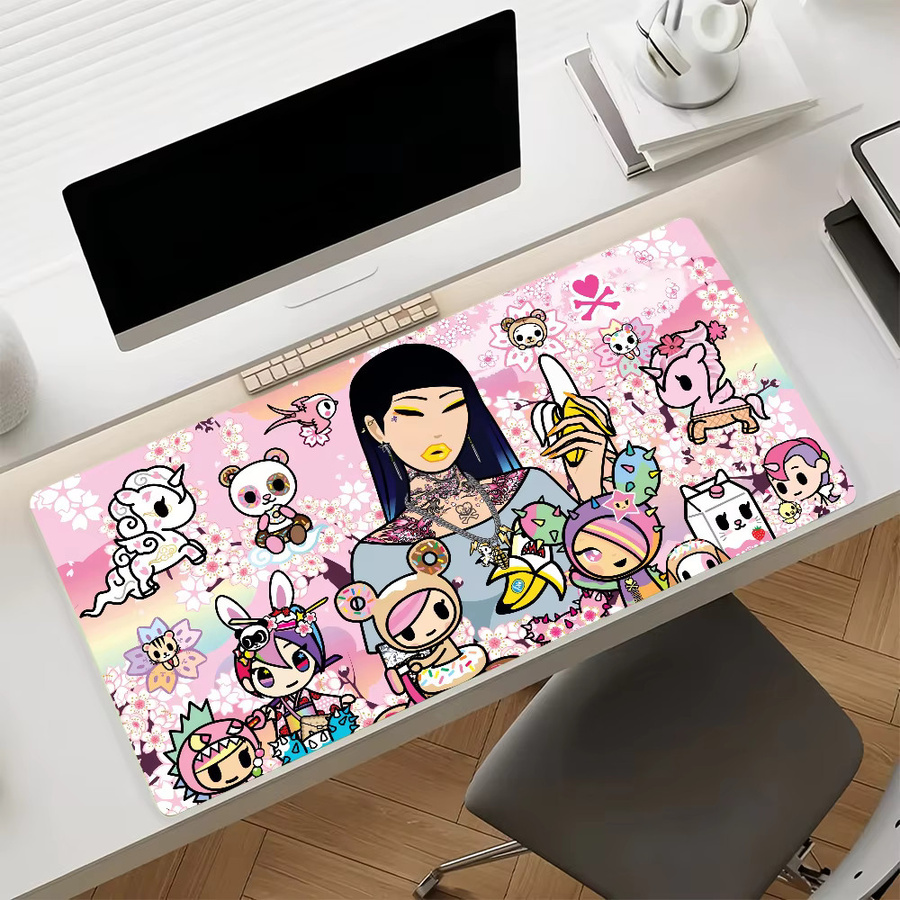 Tokidoki Mauspad Multicolor rutschfeste Gamer-Schreibtischunterlage aus Gummi für Laptop und Büro - Bild 6