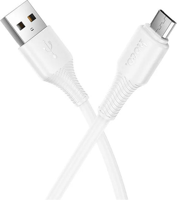 HOCO X120 Daten- und Ladekabel USB-A auf microUSB, 18W, 1m, Weiß - Bild 1
