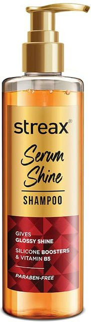 Streax Serum Shine Shampoo, 240 ml, für trockenes Haar, Vitamin B5 - Bild 1
