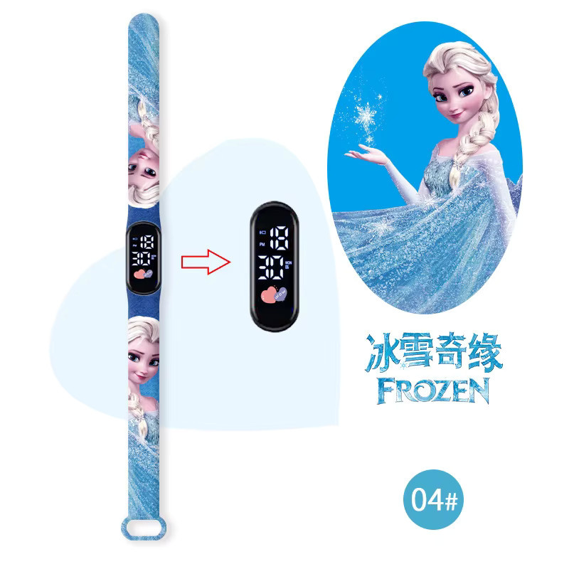 Disney Digitaluhr, Kunststoff, Silikon, Schwarz, Kinder, wasserresistent - Bild 3