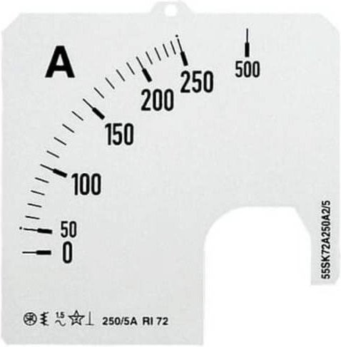 ABB Wechselskala für Ampermeter in Weiß 2CSM110329R1041 - Bild 1