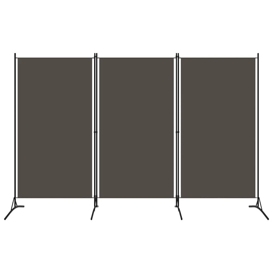 vidaXL 3-teiliger Raumteiler Anthrazit B: 260 cm, H: 180 cm - Bild 2