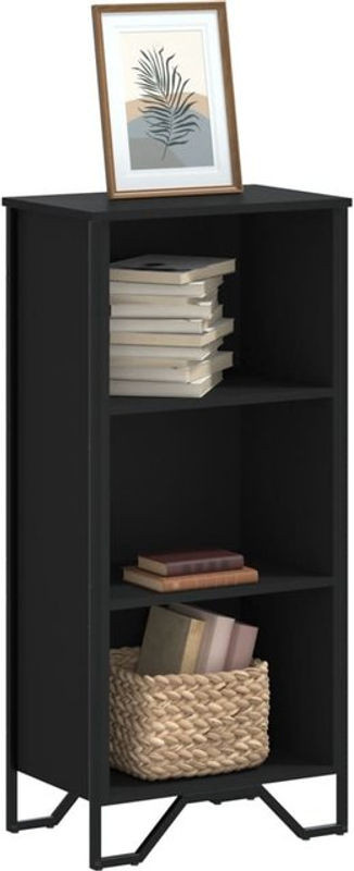 Bücherregal aus Holz in Schwarz von Vidaxl, B/T/H: 50 x 31 x 106 cm - Bild 1