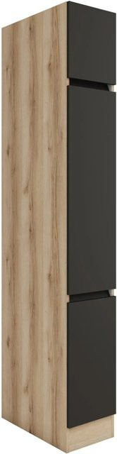Optifit Küchen-Apothekerschrank Noah420 in Anthrazit Wildeiche, B: 30 cm, H: 206,8 cm, T: 57,1 cm - Bild 1