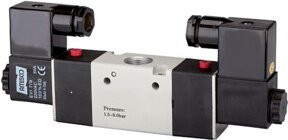 Riegler 3/2-Wege Ventil elektrisch 3V, schwarz, G 1/4, 230 V, 50 Hz, 850 l/min - Bild 1